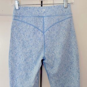 NWOT. Blue Gym Shark Leggings